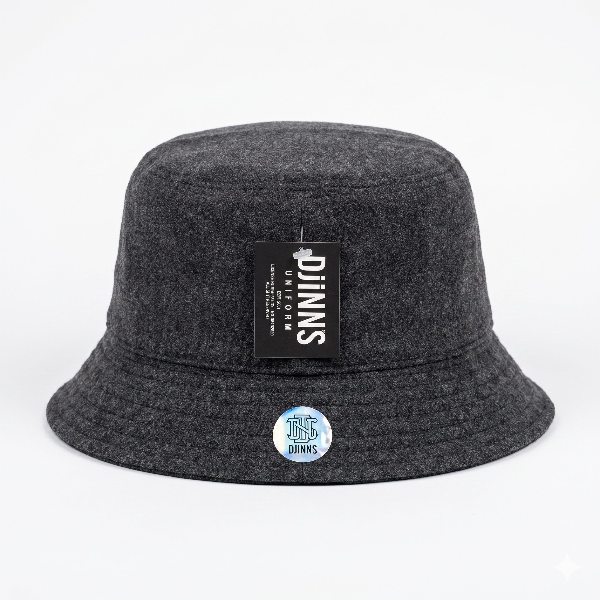 BUCKET HAT WOOLMELANGE BLACK L/XL