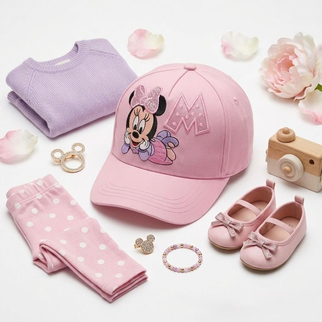 GORRA ROSA MINNIE MOUSE GLITTER BY CAPCITY