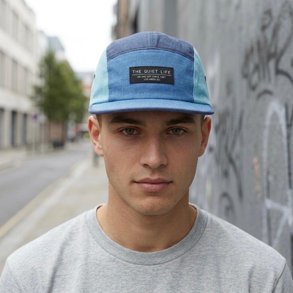TQL FIVE PANEL CAMP CAP BLUE/MINT