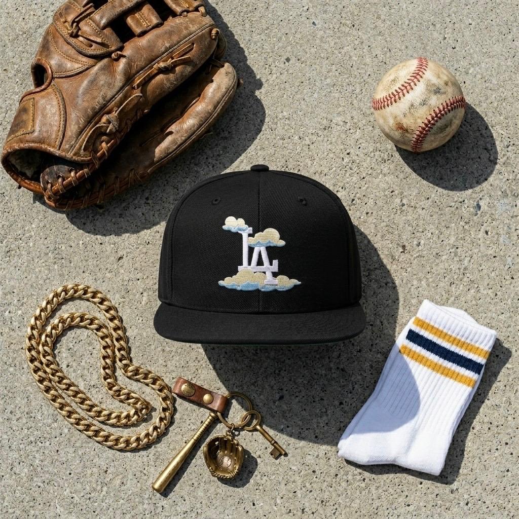 6089M BLACK LOS ANGELES DODGERS - NUBES