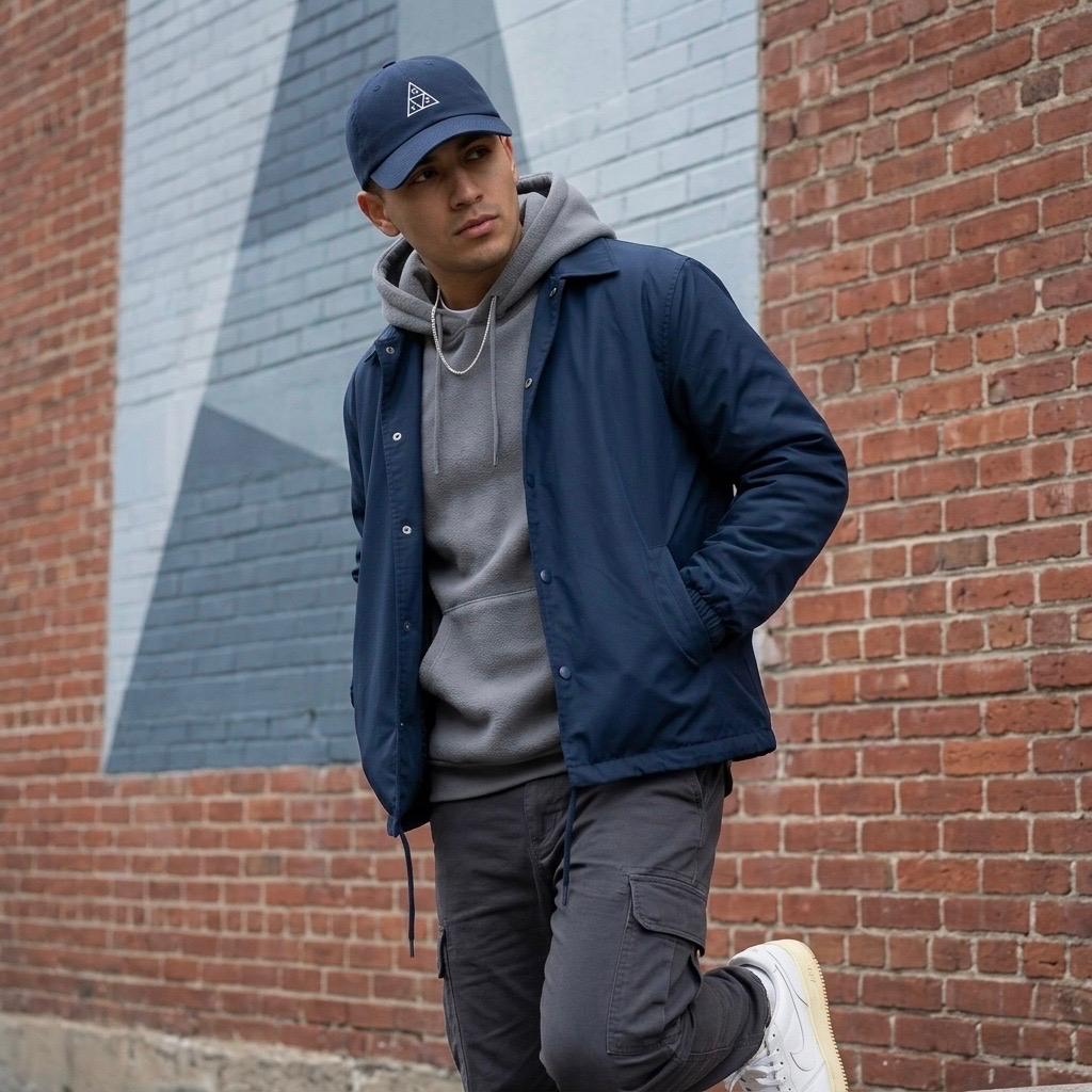 ESSENTIALS TT CV 6-PANEL NAVY