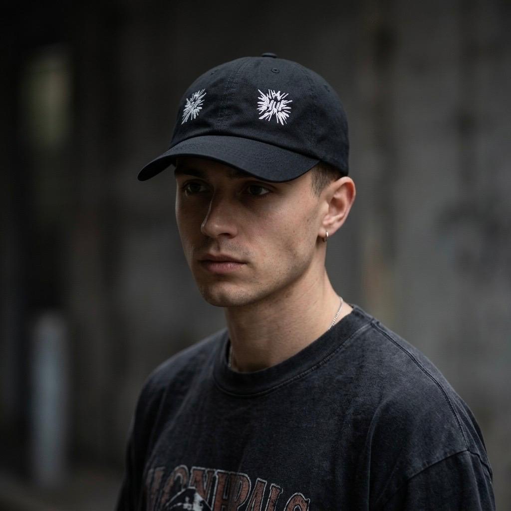 MULTI HIT 6-PANEL CV HAT BLACK