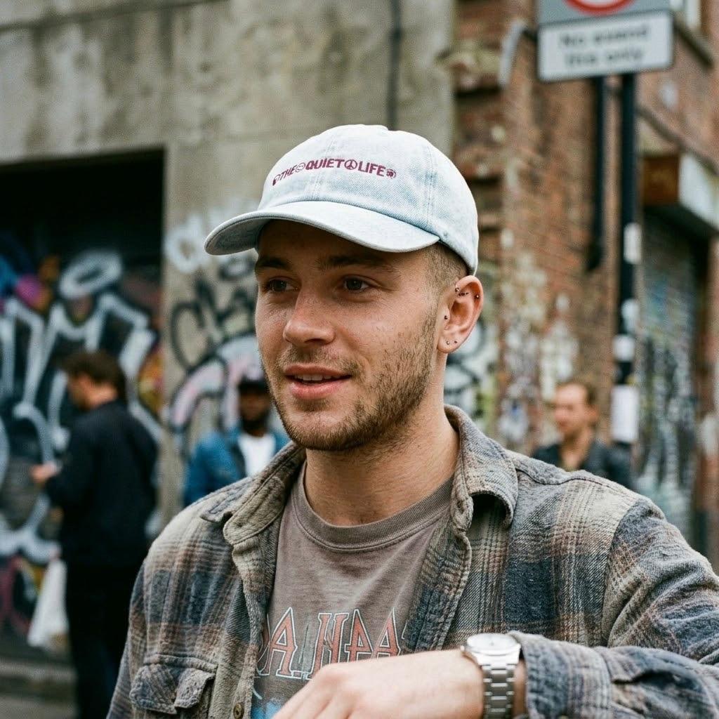 THE QUIET LIFE SIMBOLS DAD HAT LIGHT DENIM