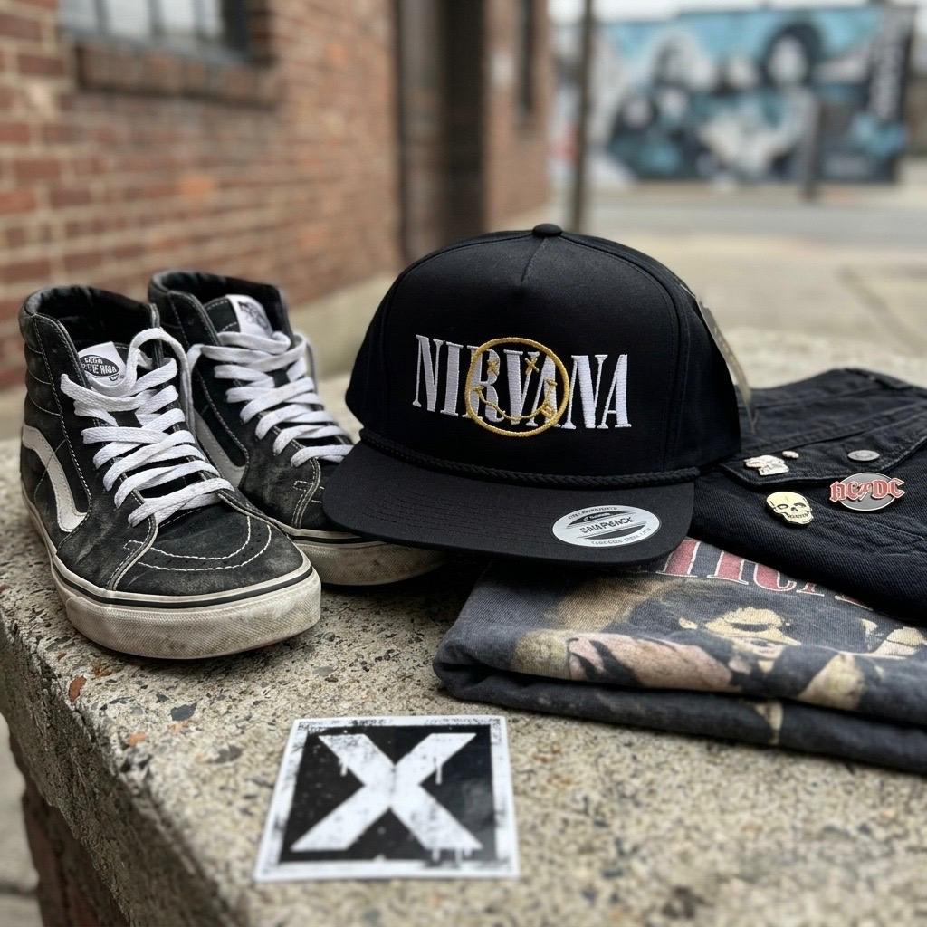 6002 GORRO NIRVANA/ LOGO SONRIENTE