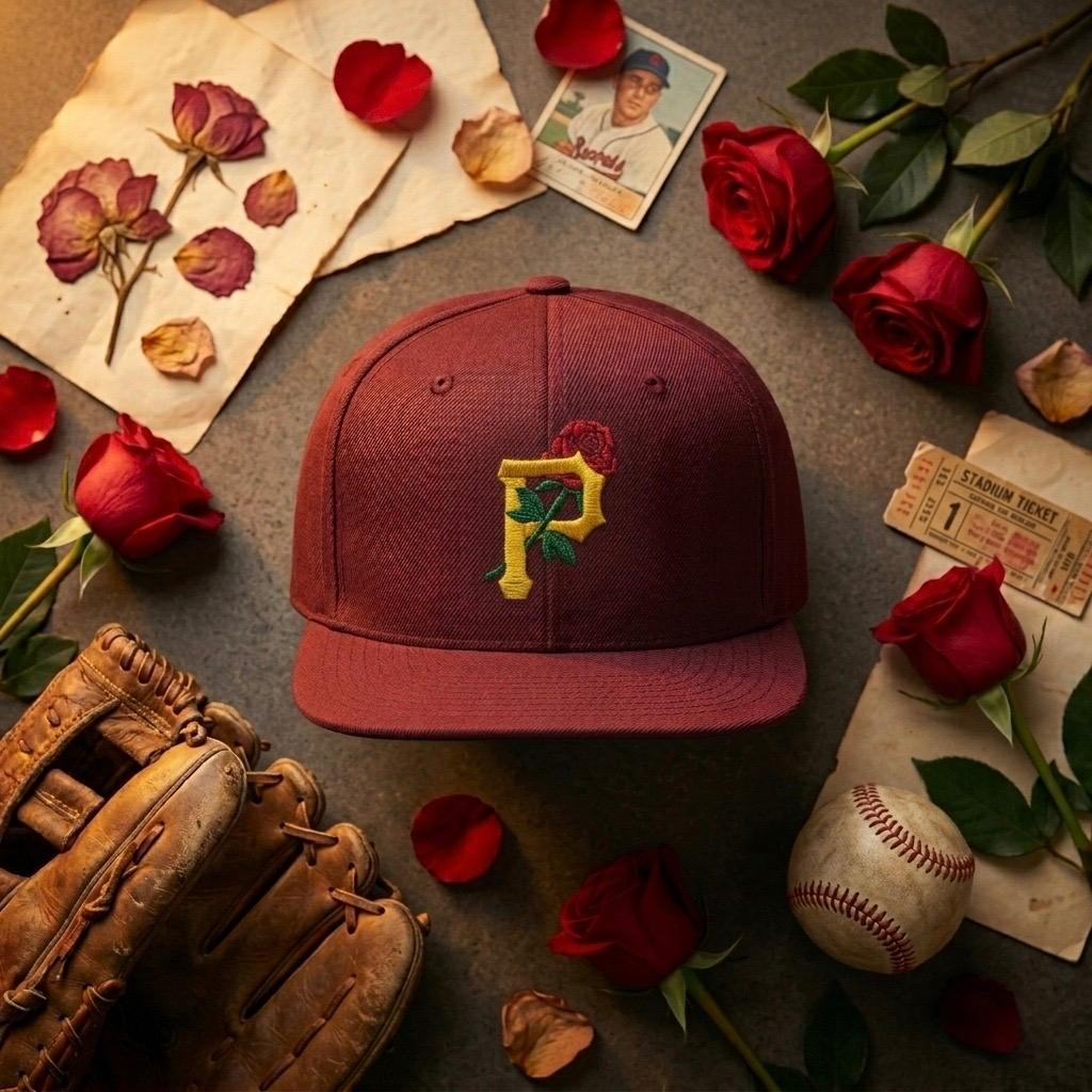 6089M MAROON PITTSBURGH PIRATES - ROSES