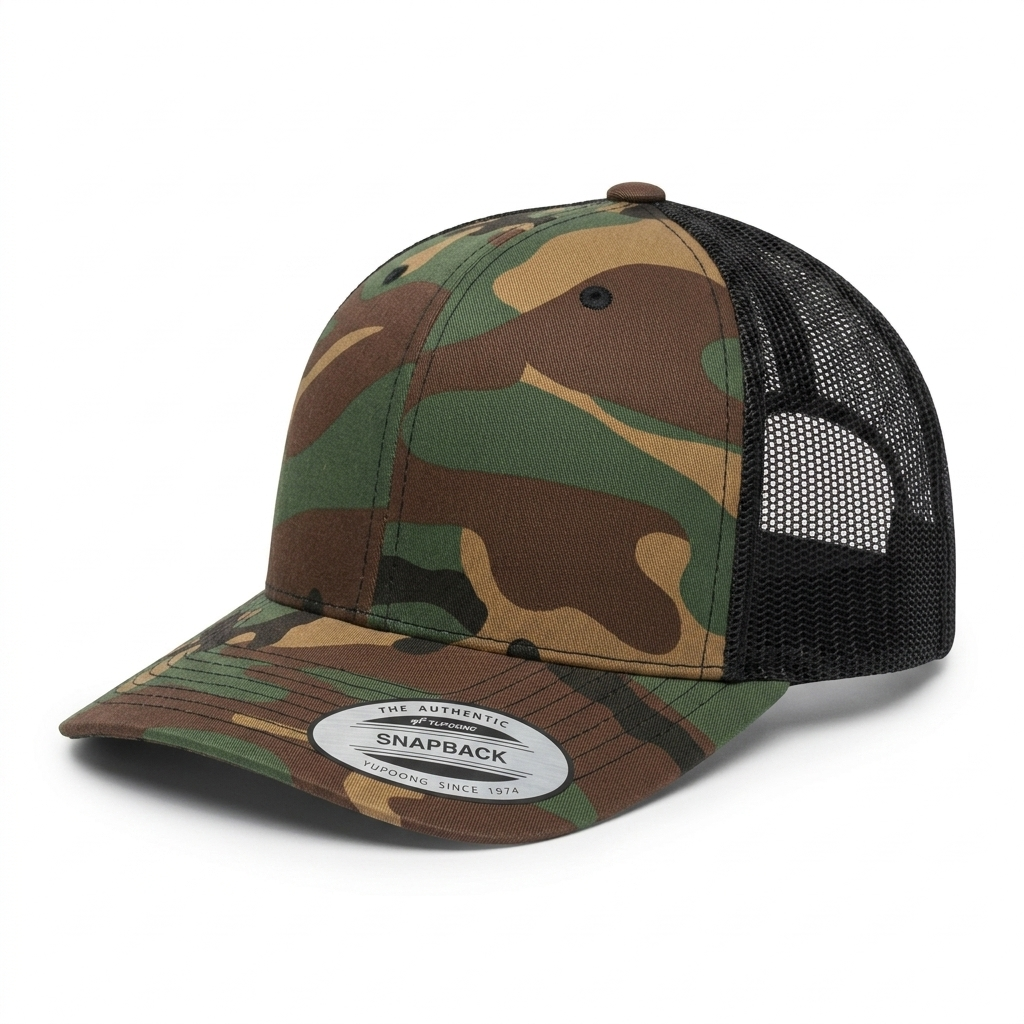 GORRA YUPOONG 6606CA GREEN CAMO