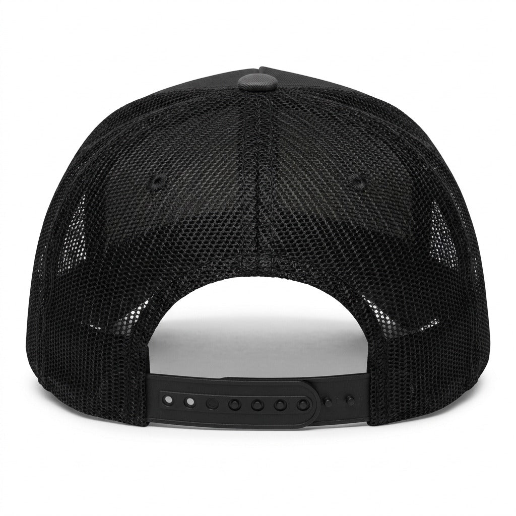 YUPOONG 6606RT CHARCOAL / BLACK